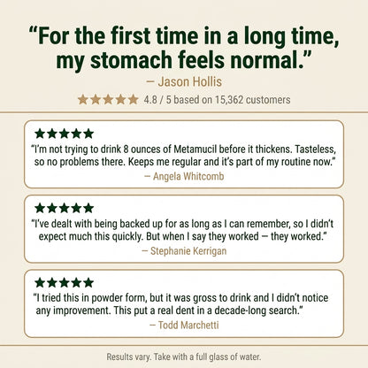 Unstrain 3-in-1 Psyllium Fiber MAX Capsules for Digestive, Heart & Blood Sugar Support